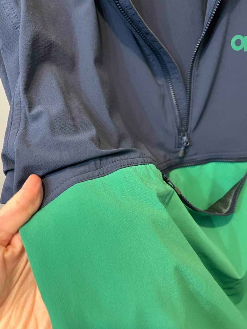 Outdoor Research 1/2 Zip Ferrosi Anorak in XL Navy and Green / Gorpcore / Unisex - Picture 11 of 11